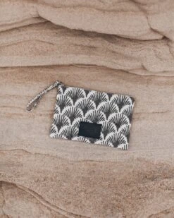 The Black Printed Canvas Pouch -Modern Ladies Wear Store mikuta the black printed canvas pouch 8067