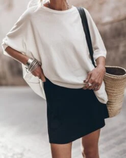 The Black Short Slip Skirt