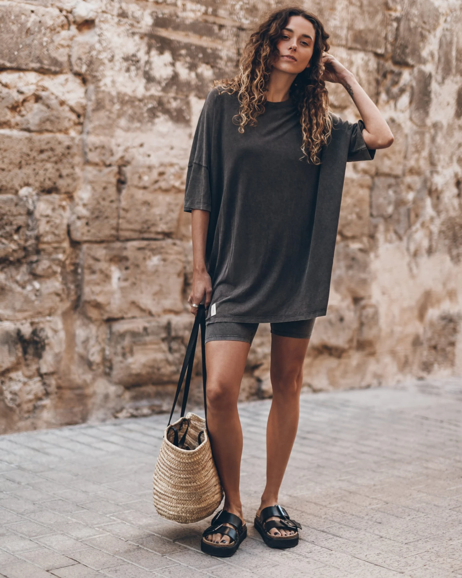 The Dark Faded Short Loose T-Shirt Dress 6 The Dark Faded Short Loose T-Shirt Dress - Image 4