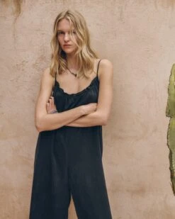 The Dark Flowy Jumpsuit 17 The Dark Flowy Jumpsuit -Modern Ladies Wear Store mikuta the dark flowy jumpsuit the black leather buckle sandals lena w SS25 04 2
