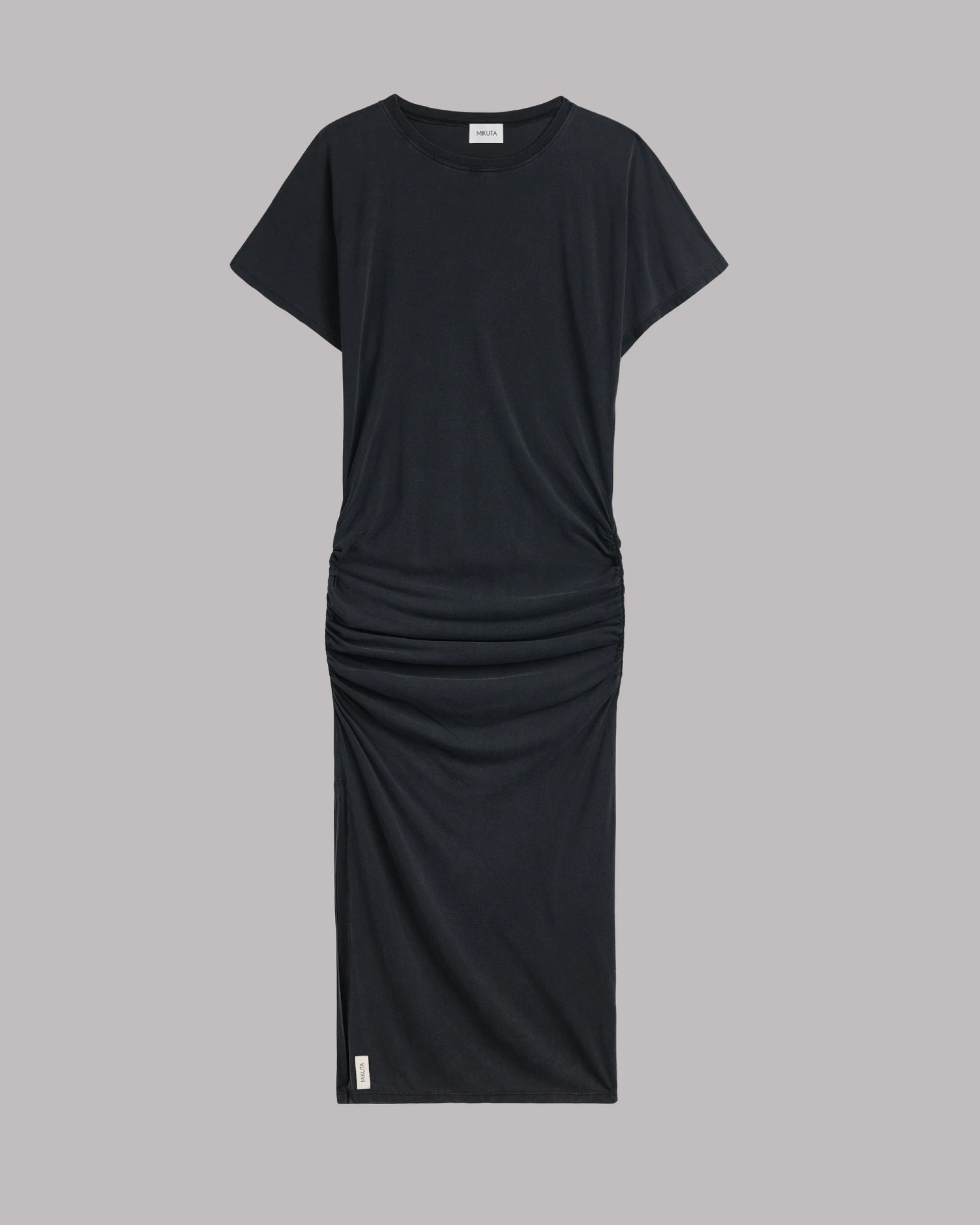 The Dark Long Draped T-Shirt Dress 4 The Dark Long Draped T-Shirt Dress - Image 2