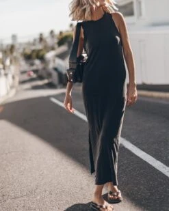 The Dark Long Tank Dress 7 The Dark Long Tank Dress -Modern Ladies Wear Store mikuta the dark long tank dress the minou bag 3828