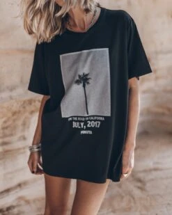The Dark Palm Tree Relaxed T-Shirt -Modern Ladies Wear Store mikuta the dark palm tree relaxed t shirt 2987