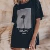 The Dark Palm Tree Relaxed T-Shirt 1 The Dark Palm Tree Relaxed T-Shirt -Modern Ladies Wear Store mikuta the dark palm tree relaxed t shirt 3042