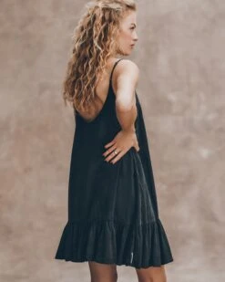 The Dark Ruffle Dress 12 The Dark Ruffle Dress -Modern Ladies Wear Store mikuta the dark ruffle dress the black studded leather sandals liva b SS25 3334