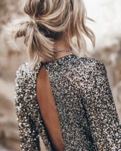 The Dark Sequin Dress 16 The Dark Sequin Dress -Modern Ladies Wear Store mikuta the dark sequin dress the black leather buckle sandals 6657