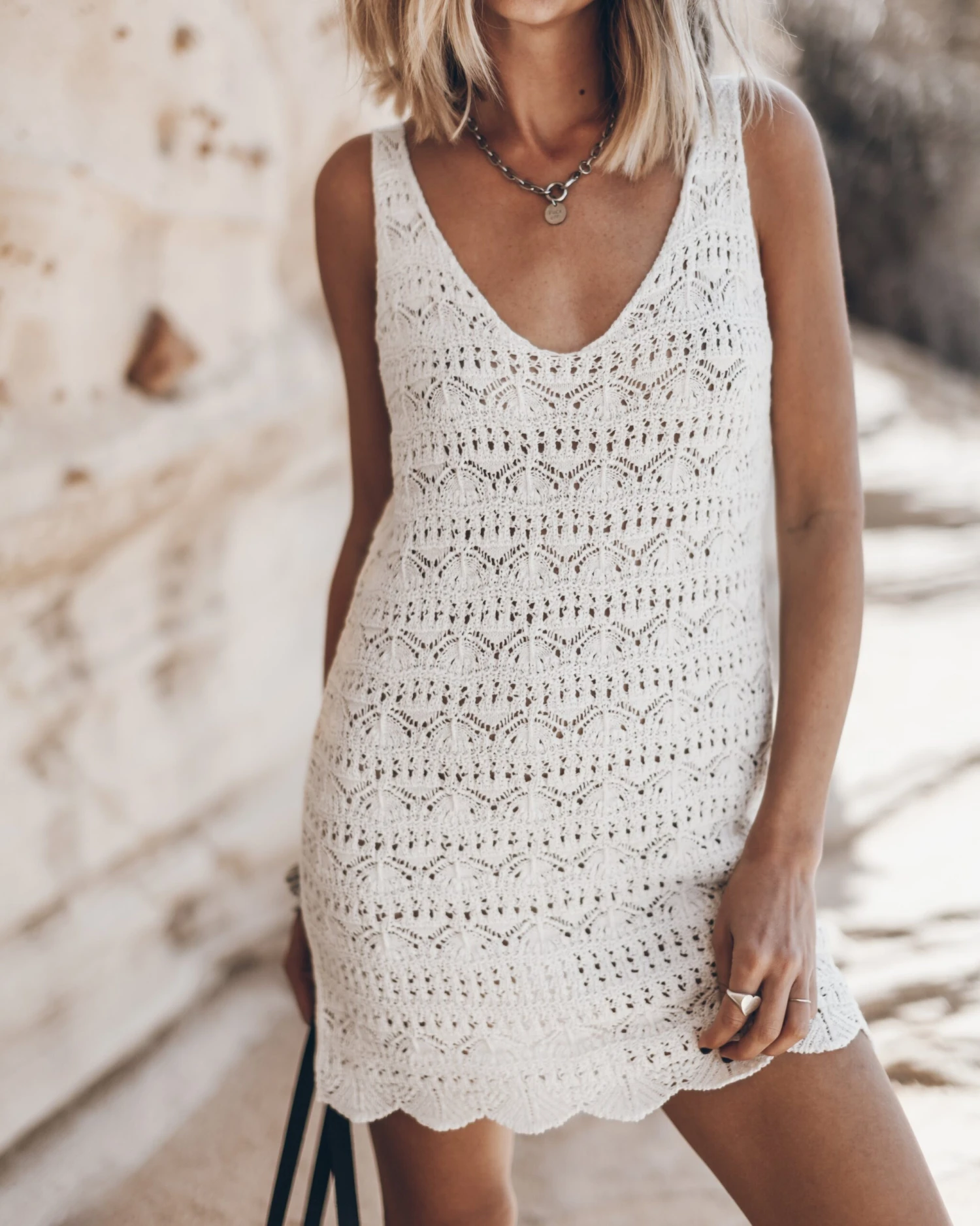 The Ecru Crochet Tank Dress 5 The Ecru Crochet Tank Dress - Image 3