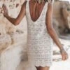The Ecru Crochet Tank Dress 2 The Ecru Crochet Tank Dress -Modern Ladies Wear Store mikuta the ecru crochet tank dress 2864