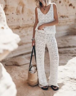 The Ecru Crochet Tank Top 12 The Ecru Crochet Tank Top -Modern Ladies Wear Store mikuta the ecru crochet tank top the ecru crochet pants 2327 1