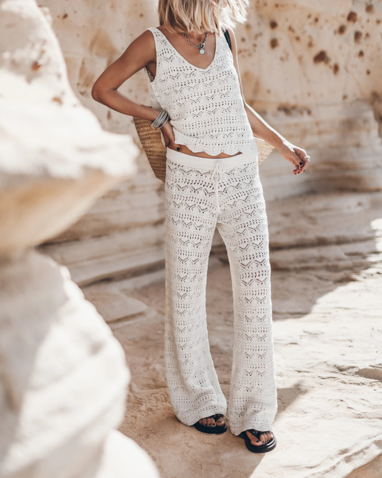 The Ecru Crochet Tank Top 4 The Ecru Crochet Tank Top - Image 2