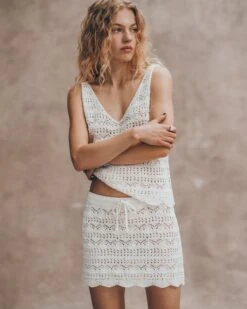 The Ecru Crochet Skirt 18 The Ecru Crochet Skirt -Modern Ladies Wear Store mikuta the ecru crochet tank top the ecru crochet skirt liva b SS25 06 1847