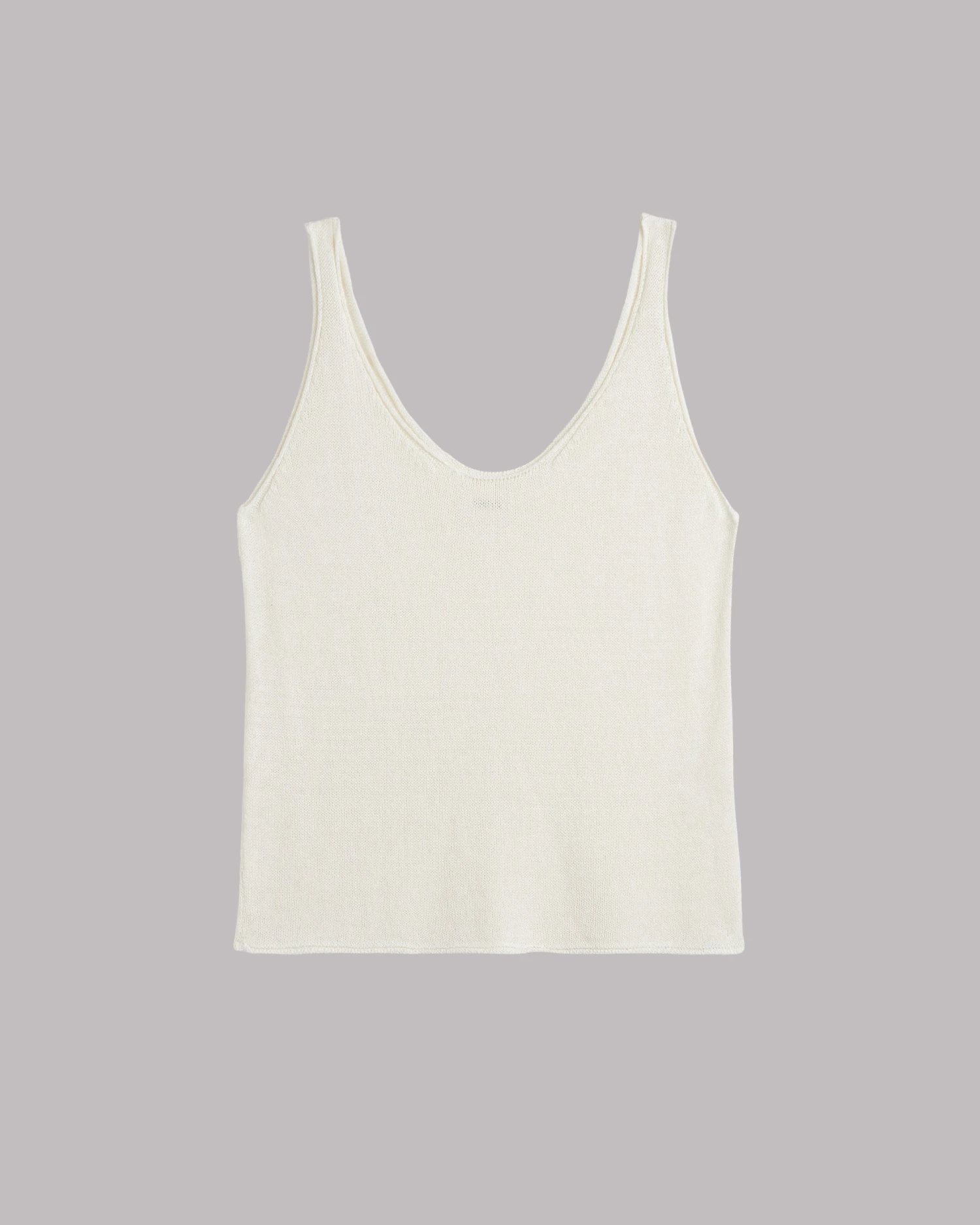 The Ecru Thin Knit Tank Top 4 The Ecru Thin Knit Tank Top - Image 2