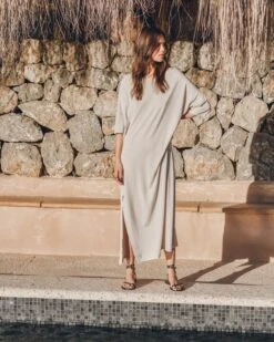 The Light Long Loose T-Shirt Dress 11 The Light Long Loose T-Shirt Dress -Modern Ladies Wear Store mikuta the light long loose t shirt dress the black thin studded leather sandals myriam t SS25 04 3