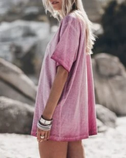 The Pink Faded On The Road Relaxed T-Shirt 8 The Pink Faded On The Road Relaxed T-Shirt -Modern Ladies Wear Store mikuta the pink faded on the road relaxed t shirt johanna r SS25 7275