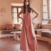 The Pink Long Beach Dress 2 The Pink Long Beach Dress -Modern Ladies Wear Store mikuta the pink long beach dress myriam t SS25 04