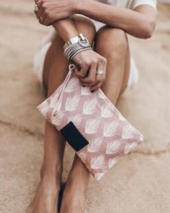 The Pink Printed Canvas Pouch 8 The Pink Printed Canvas Pouch -Modern Ladies Wear Store mikuta the pink printed canvas pouch 7124