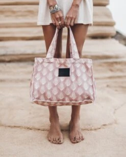 The Pink Printed Small Canvas Bag