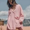The Pink Striped Shirt -Modern Ladies Wear Store mikuta the pink striped shirt the pink striped shorts myriam t SS25 04 2