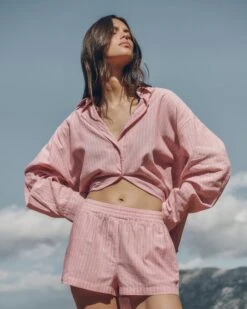 The Pink Striped Shorts