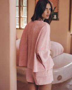 The Pink Towelling T-Shirt 13 The Pink Towelling T-Shirt -Modern Ladies Wear Store mikuta the pink toweling t shirt the pink toweling co ord shorts myriam t SS25 04 2