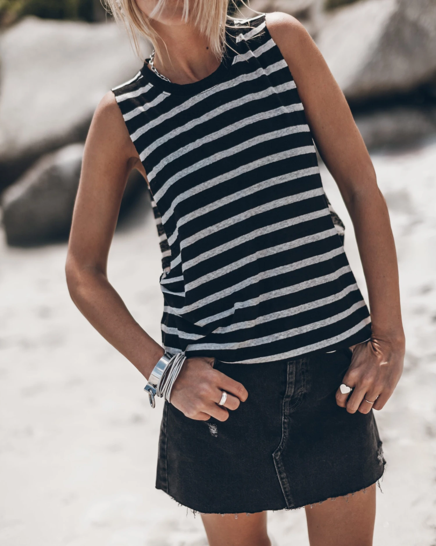 The Striped Oversized Tank Top 8 The Striped Oversized Tank Top - Image 6