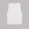 The White Draped Tank Top 2 The White Draped Tank Top -Modern Ladies Wear Store mikuta the white draped tank top