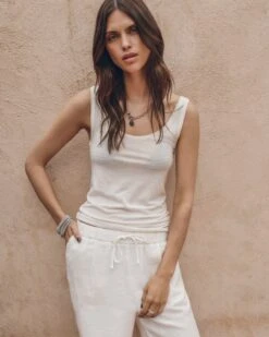 The White Regular Tank Top