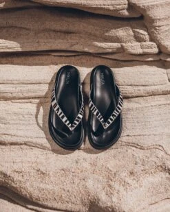 The Zebra Leather Sandals