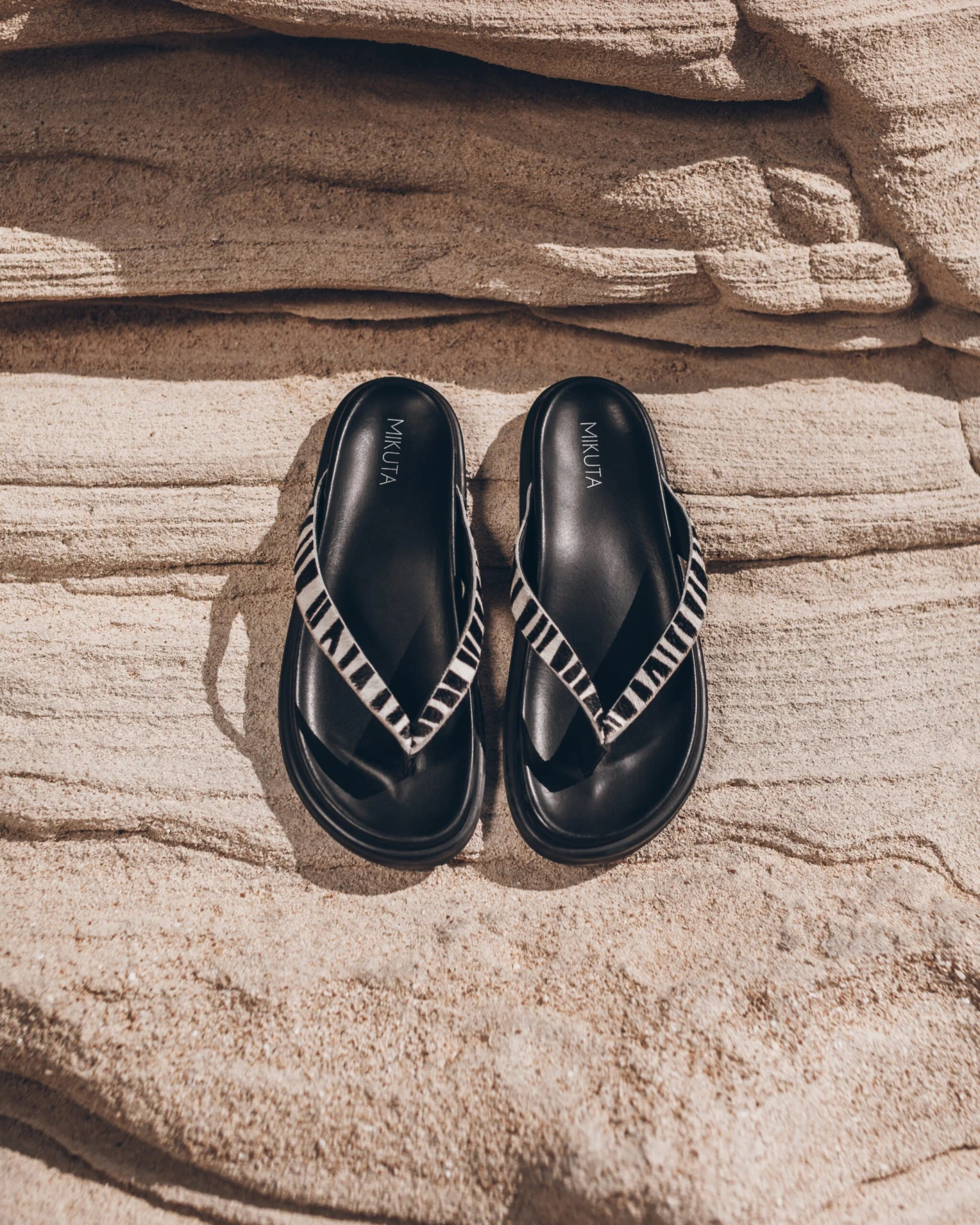 The Zebra Leather Sandals 3 The Zebra Leather Sandals