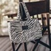 The Zebra Small Canvas Bag 2 The Zebra Small Canvas Bag -Modern Ladies Wear Store mikuta the zebra small canvas bag 6060