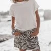 The White Regular Cotton T-Shirt 2 The White Regular Cotton T-Shirt -Modern Ladies Wear Store mikuta white regular cotton t shirt zebra denim skirt 4126 1