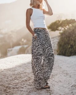 The White Standard Tank Top -Modern Ladies Wear Store mikuta white standard tank top zebra flowy pants 5388 1