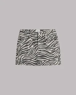 The Zebra Denim Skirt 10 The Zebra Denim Skirt -Modern Ladies Wear Store mikuta zebra denim skirt 1