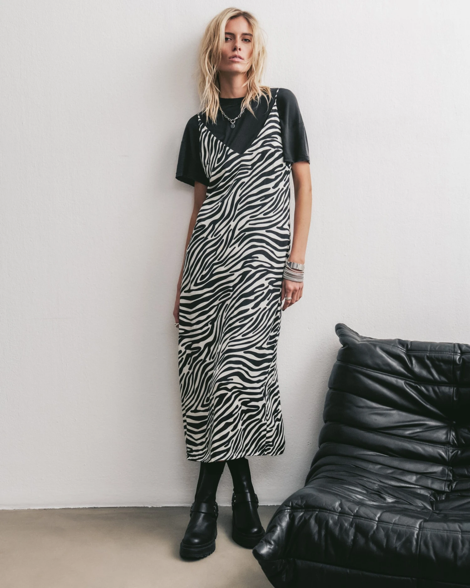The Zebra Long Lyocell Slip Dress 9 The Zebra Long Lyocell Slip Dress - Image 7