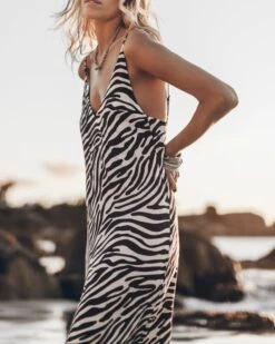 The Zebra Long Lyocell Slip Dress 13 The Zebra Long Lyocell Slip Dress -Modern Ladies Wear Store mikuta zebra long lyocell slip dress johanna r ss25 9117